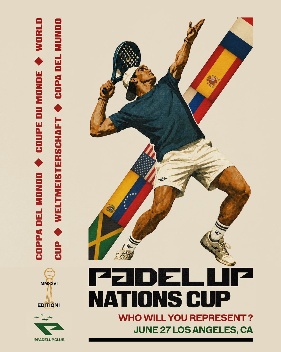 Padel Up Nations Cup flyer